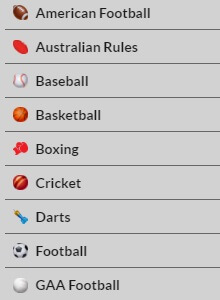 The Sports Selection of 21Bet