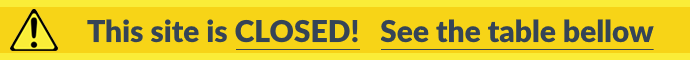 Banner for closed sites