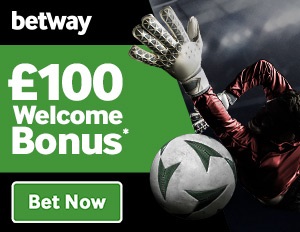 How big is the welcome bonus at the Betway operator?