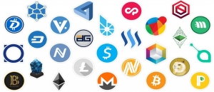 There are over 1500 cryptocurrencies - here are the logos of some of them