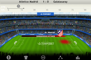 TempoBet offers a clear and simple layout on its Live Betting platform.