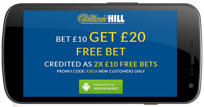 can you get a mobile bonus with the william hill app